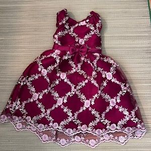 Rare Editions Girls (6X) Floral 🌸 Dress